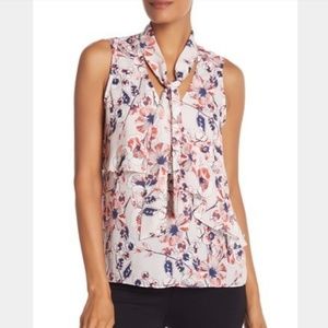 Parker Tie Neck Sleeveless Top NWT